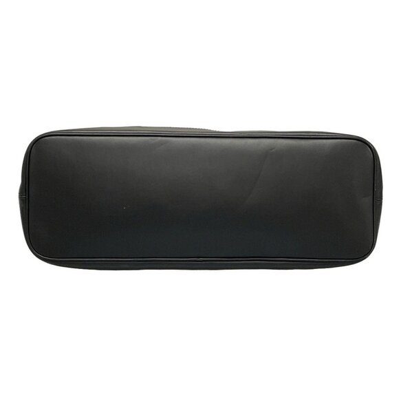 Auth BALENCIAGA Navy Tote 479290 Cream Black Canvas Leather Tote Bag - Picture 5 of 16